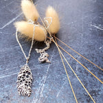 Floral Feather pendant