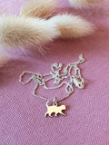 Cat cutout pendant - walking