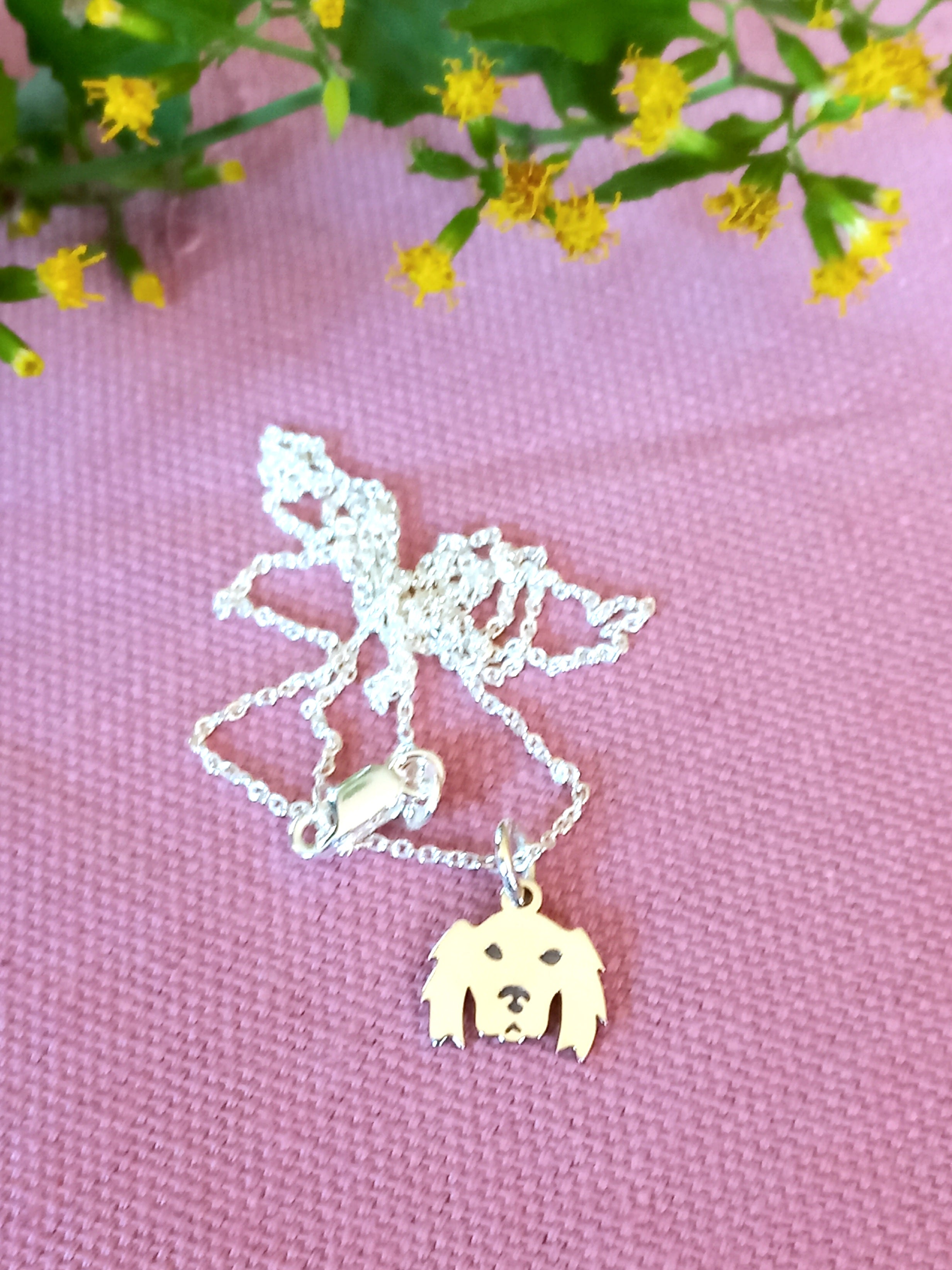 Spaniel cutout pendant