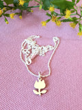 Tulip cutout pendant