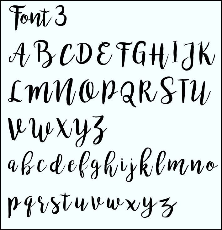 Minimalist name/word ring