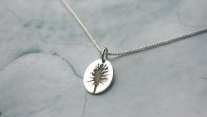 The image of the Aloe reminds of long drives through the Karoo and Cape coastal regions during winter and early spring, breaking the dry surroundings with images of fiery rockets shooting up in the mind of many children.  This pendant can be manufactured in silver, copper, brass or 9ct gold.  Pendant size: 20 x 14 mm