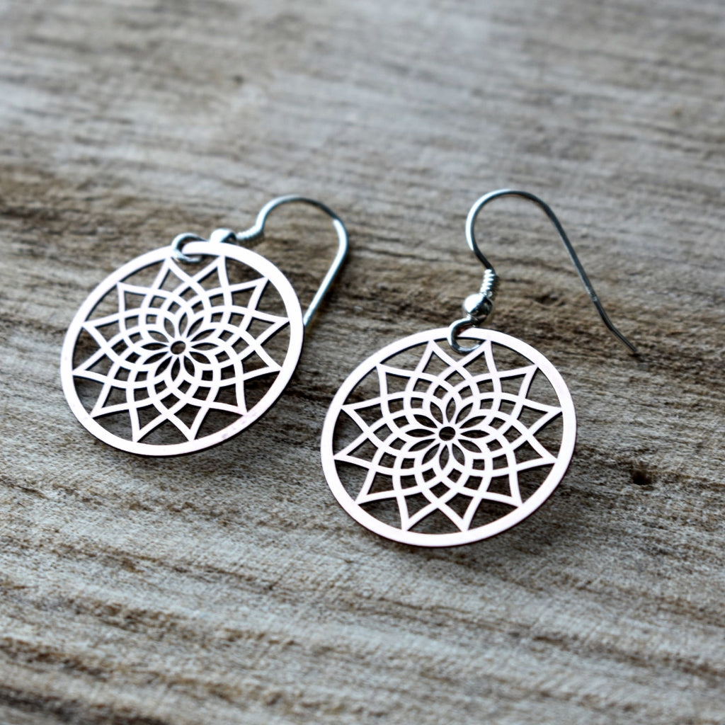 Gazania filigree hook earrings