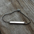 Motto bar bracelet