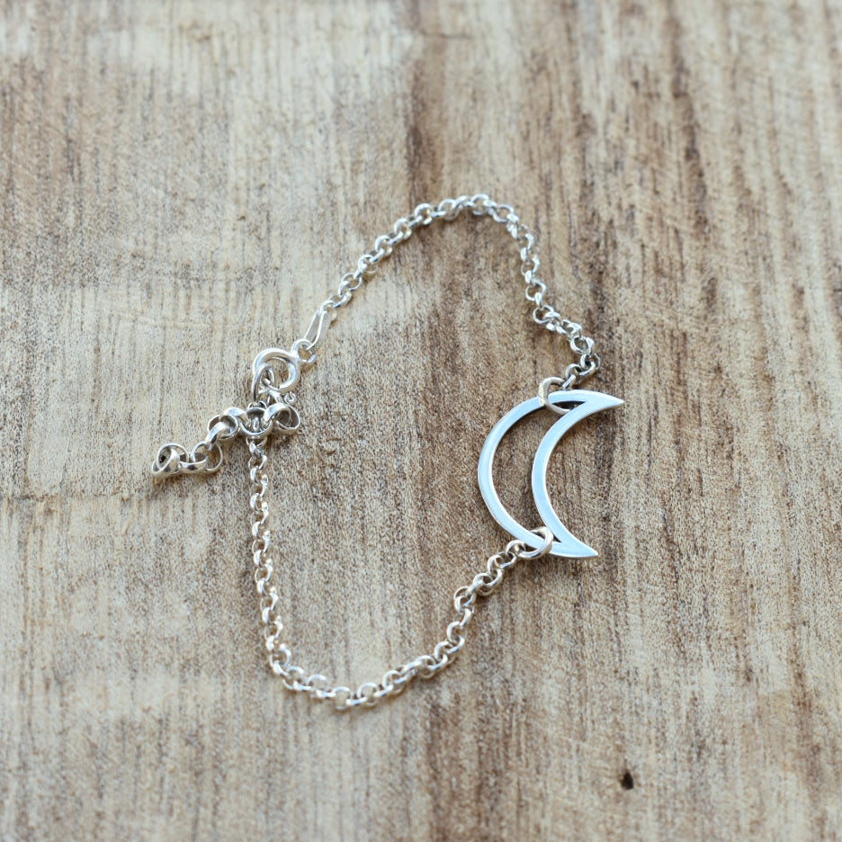Crescent moon bracelet