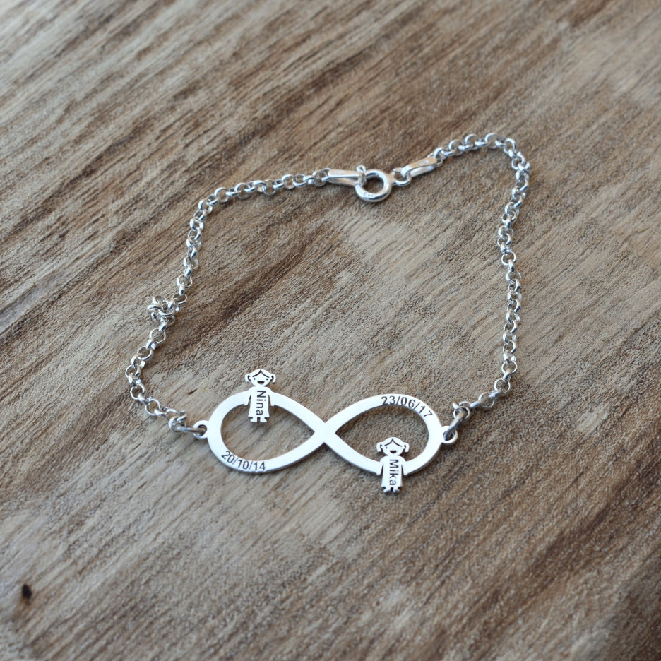 Infinity doll bracelet