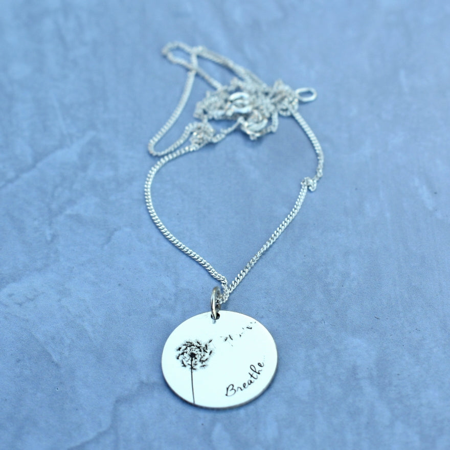 Dandelion breathe pendant