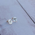 King Protea engraved studs