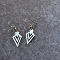 Arrowhead hook earrings