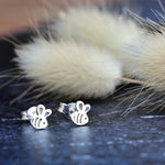 Bee studs - engraved