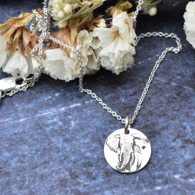 Elephant disc Pendant