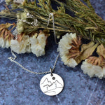 Solitude in the mountains disc Pendant