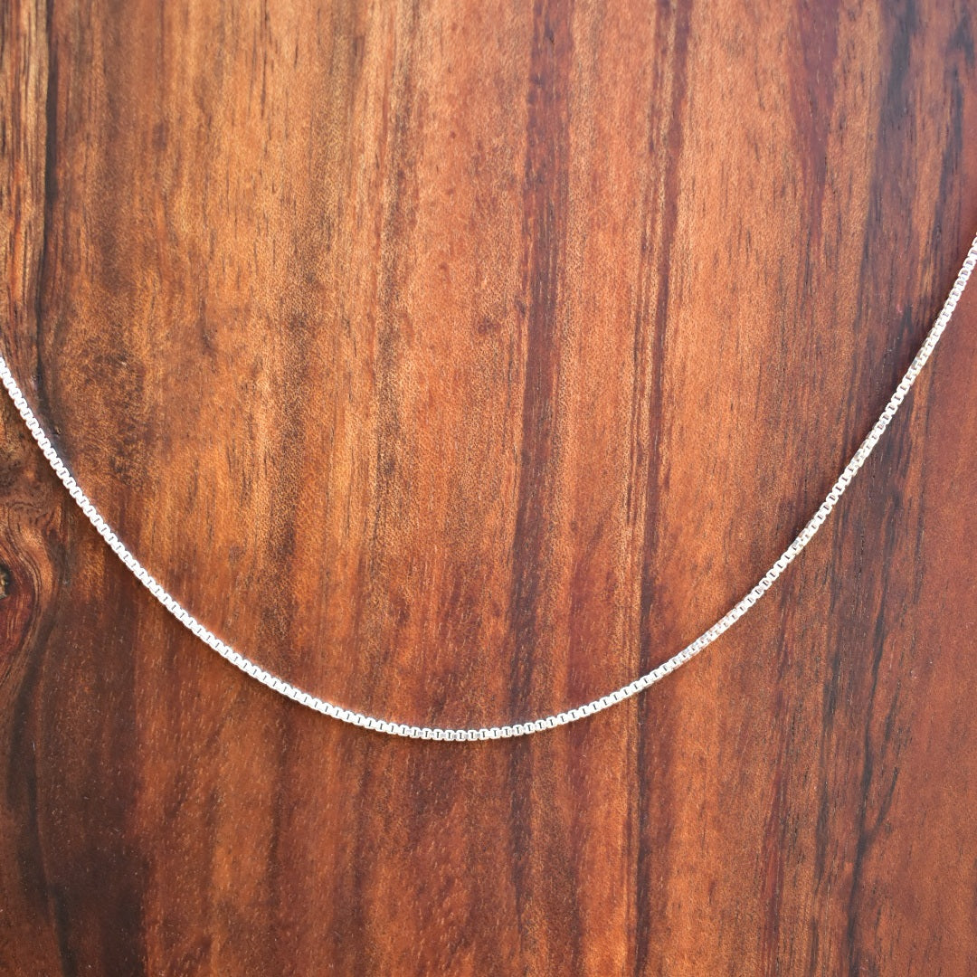 Box chain - sterling silver