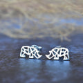 Origami Rhino studs
