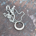 Open circle pendant - single 22mm