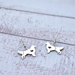 Golden retriever hook earrings