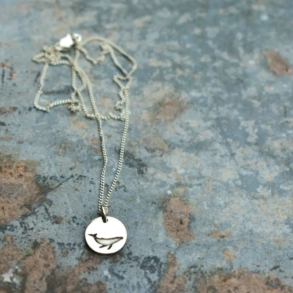Whale disc Pendant